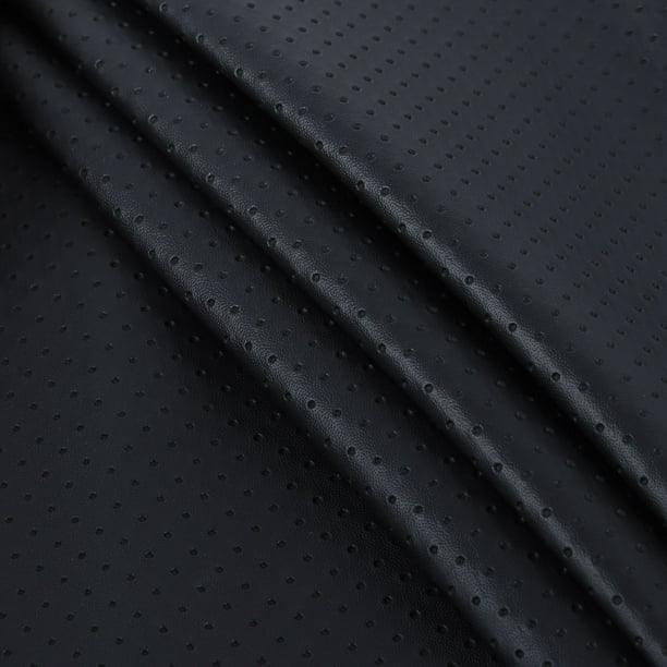 Black Semi Perforated Synthetic Leather Car Interior Fabric for Car