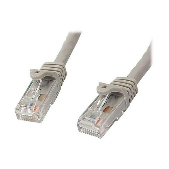 At6 Ethernet Cable 1 ft Gray - Cat 6 Snagless Patch Cable