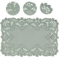 thumbnail image 5 of Table Cloth for Dining Table, Gray Table Linen, 60x120 inches Rectangle - The Creola Collection - Home Decor, 5 of 6