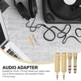 thumbnail image 3 of 4 Pcs Cable Connectors Headset Cable Conversion Audios Adapter Conversion Connector Guitar Connector Converter, 3 of 3