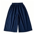 thumbnail image 3 of Loopsun Kids Girls Pants 1 to 13 Years Summer Thin High Waist Wide Leg Casual Trousers, 3 of 5