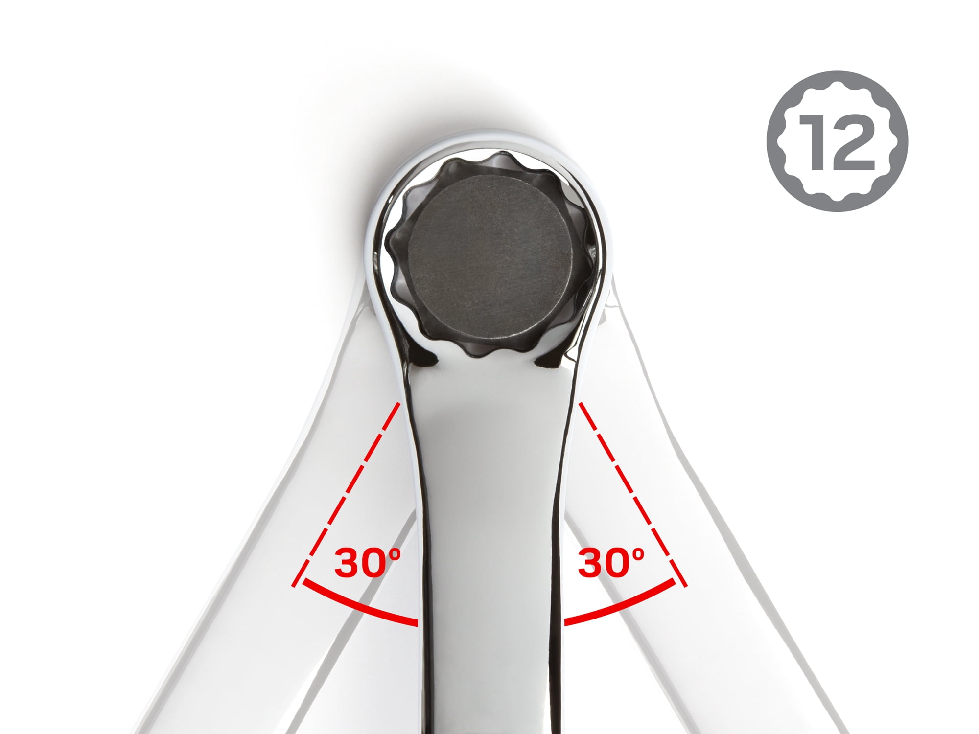 TEKTON 45-Degree Offset Box End Wrench Set, 7-Piece (6-19 mm) - Pouch | WBE24507