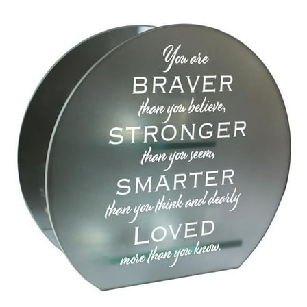 Cottage Garden MCHR3GY You Are Braver Quote Candle Holder