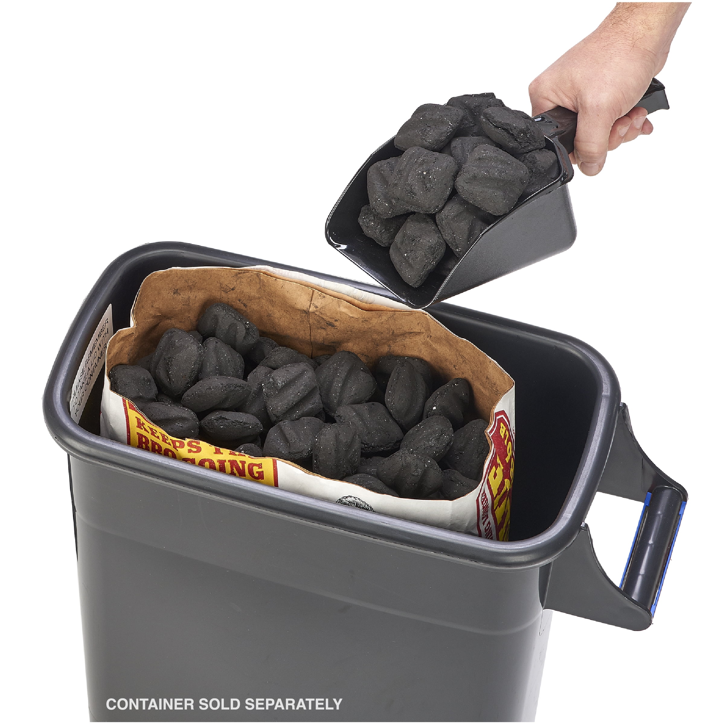 Kingsford Charcoal Storage Dispenser with Heavy Duty Grill Scoop Value Pack