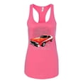thumbnail image 2 of Wild Bobby, Ford '76 Gran Torino Vintage Car Cars and Trucks Ladies Racerback Tank Top, Hot Pink, Large, 2 of 3