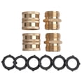 thumbnail image 1 of Us Garden Hose Adapter Male To Male Female To Female 3/4 Inch Brass 4 Pack, 1 of 8