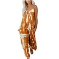 thumbnail image 1 of EQWLJWE Pantalons pour Femmes Mode Décontractée Printemps et Été Combinaison à Bretelles Imprimée, 1 of 4