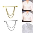 thumbnail image 2 of Clips de Moda para Cuello con Cadena Alfiler de Solapa Formal Yinane, 2 of 8