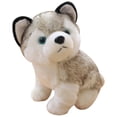 thumbnail image 1 of Husky Animal de peluche Cachorro Juguetes de peluche Perro Realista Suave Abrazo Regalos adorables para niños pequeños en cumpleaños Festivales de Navidad, 12 '' Sailing  Electrónica, 1 of 6