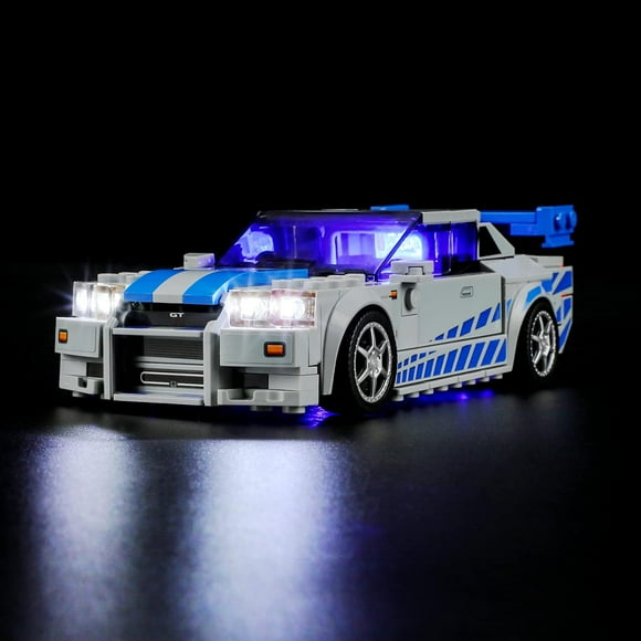 ERDS-Lightailing Light for 76917 2-Fast-2 Furious Nissan Skyline GT-R (R34) - Led Lighting Kit Compatible with Building Blocks Model - NOT Included The Model Set
