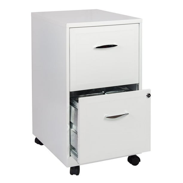Scranton Amp Co 2 Drawer Steel Mobile File Cabinet In Pure White Com 2 Drawer Steel Mobile File Cabinet, White File Cabinet