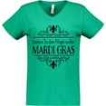 thumbnail image 3 of Inktastic Laissez Les Bon Temps Rouler Mardi Gras Women's V-Neck T-Shirt, 3 of 5