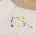 thumbnail image 4 of Pinza de pelo con estilo para niñas, pasador de Metal geométrico hueco portátil, horquilla que combina con todo, accesorio para la cabeza para mujeres, accesorio de peinado Cuadrado dorado Colcomx Clip de pelo de chicas, 4 of 8