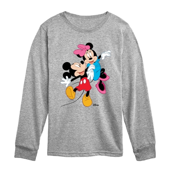 Disney - Mickey And Minnie - Youth Boys Long Sleeve Graphic T-Shirt