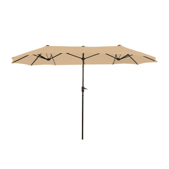 Garden Winds Custom Fit Replacement Canopy Top Cover Compatible with The Phi Villa 13' Outdoor Double Sided Patio Umbrella - Upgraded Performance RipLock 350 Fabric