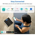 thumbnail image 6 of Etekcity Smart Scale for Body Weight and BMI, Bathroom Digital Electronic Weighing Scale for People, Bluetooth Free VeSync APP Connection, Rounded Corner, Accurate to 0.1lb/0.05kg, 400 lbs, Black, 6 of 17