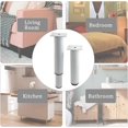 thumbnail image 3 of 4 White Metal Table Legs 25-43 cm, Adjustable Leg, Coffee Table Leg, Adjustable Table Leg, Furniture Legs, Kit Includes Screwdriver and Screws, 3 of 5