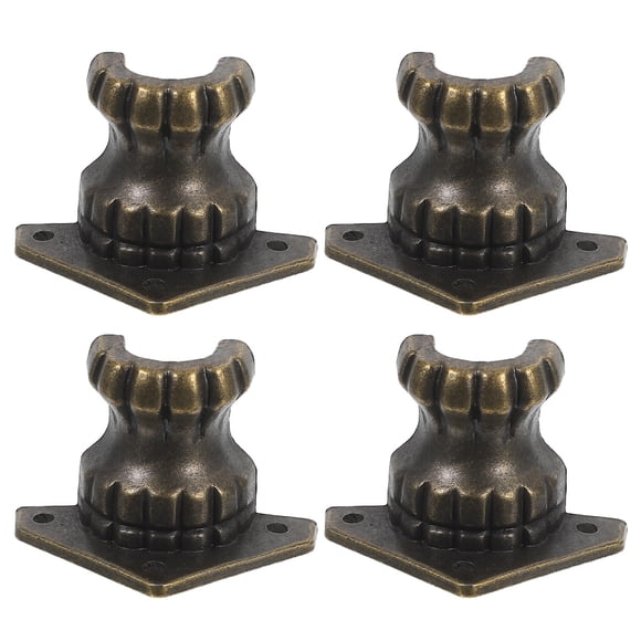 Minkissy 4 Pcs Furniture Leg Corner Guards Alloy Olive Furniture Legs Wooden Boxes