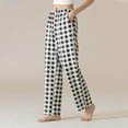 thumbnail image 2 of KyCheLot Plaid Pajama Pants for Women Cotton Soft Elastic Waist Sleep Pants with Pockets Straight Leg Pants, 2 of 5