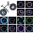 thumbnail image 1 of Luces para ruedas de bicicleta, luces para ruedas de bicicleta Luces de radios ultrabrillantes RGB impermeables 14 LED 30 piezas Patrones de cambios -Accesorios para neumáticos de bicicleta, 1 of 5