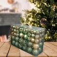 thumbnail image 5 of yotijay 100 Pcs Christmas Baubles Ornament Hanging Balls Baubles Unbreakable for Outdoor Green, 5 of 8