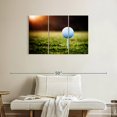 thumbnail image 2 of Elephant Stock Golf Ball Tee Wall Art - Horizontal Multi Panel Canvas - Living Room Wall Decor - Hobbies And Lifestyle Multi Panel - Black And White Decor - 38" x 24", 2 of 4