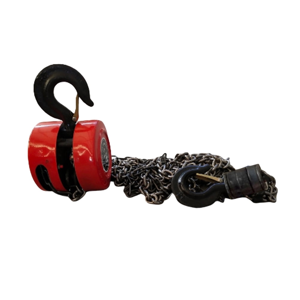 Hand Chain Hoist Hook Mount 1 Ton Capacity 3M Lift Portable Manual