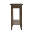 thumbnail image 2 of Pemberly Row Table d'Appoint Étroite en Bois Massif avec Tablette, Gris Fumée, 2 of 7