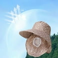 thumbnail image 1 of Dvkptbk Polyester Sun Hat Ladies' Outdoor Large Brims Sun Protection Face Covering Cycling Neck Protection Labor Breathable Sun Hat Summer Essentials, 1 of 6