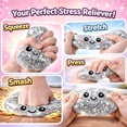 thumbnail image 4 of EGNMCR Stress Relief Toy;Puzzle Stress Relief Toy;Fidget Toy Decompression Big Bun Toy Imitation Of True And False Tool Small Silicone Stress Relieving Release Hand Pinching Stress Ball, 4 of 5
