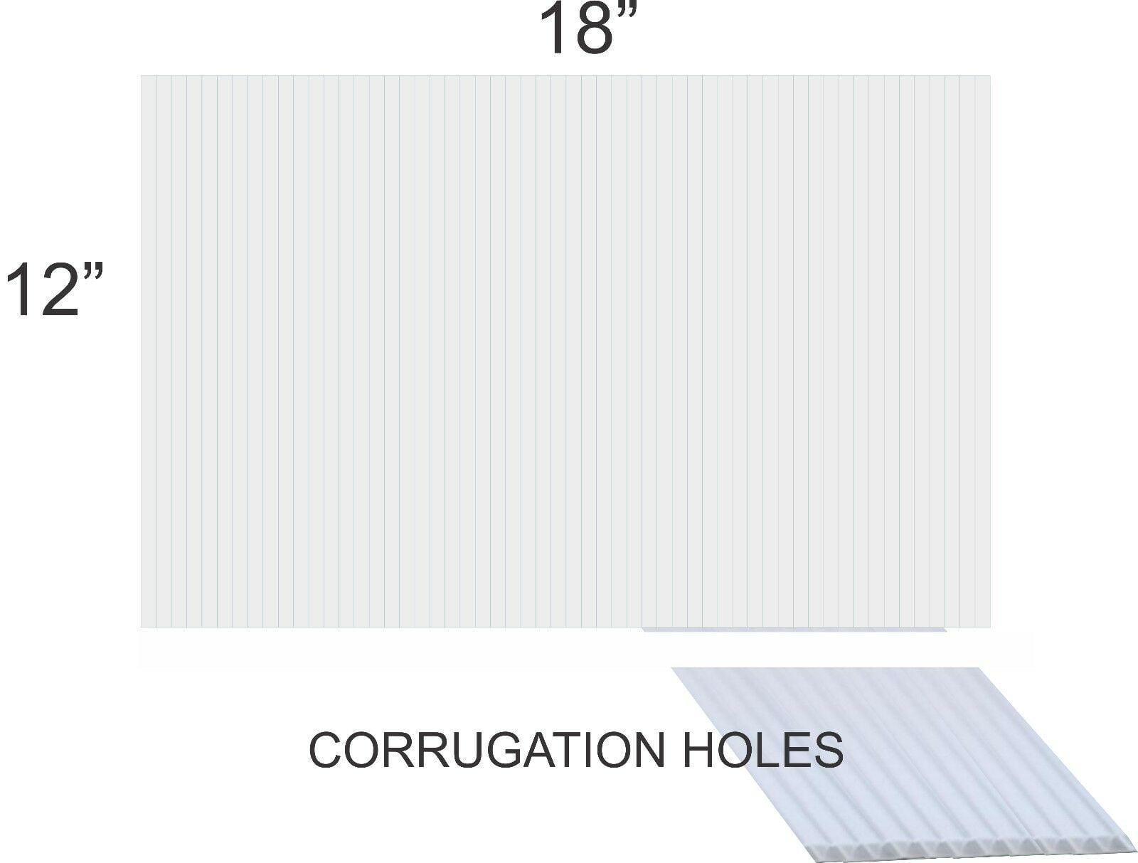 WHITE Corrugated Plastic 12" x 18" 4mm Coroplast Campaign sign blank Pack OF 5 