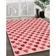 thumbnail image 3 of Ahgly Company Machine Washable Indoor Round Transitional Deep Rose Pink Area Rugs, 8' Round, 3 of 7