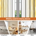 thumbnail image 5 of Lfeey Yellow White Blackout Curtains for Bedroom 63 Inches Long, Insulated Grommet Curtains, 2 Panel, 5 of 7