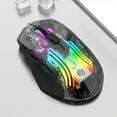 thumbnail image 2 of Rbaofujie Wired Connection Wireless Connection Bluetooth Connection The Third Mock Examination Full Transparent RGB Cool Light Effect 5-gear DPI Adjustment Game Mouse, 2 of 6