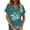 Green, variant on Sea Turtle T Shirts for Women 2026 Summer Casual Short Sleeve V Neck Nature Graphic Tees Boho Tops