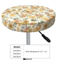 thumbnail image 4 of Daiia Hippie Bee Honeycomb Stool Covers Round,Round Bar Stool Covers Waterproof Bar Chair Covers Washable Stool Cushion Slipcover for 12-14 Inch Chair-14 inch, 4 of 7