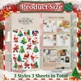 thumbnail image 2 of 3 Sheets Cartoon Christmas Rub on Transfer Stickers,Santa Claus Window Decals Wreath Scrapbook Stickers Milu Deer Cup Decals Decoupage Paper for Furniture,15 * 30cm, 2 of 6