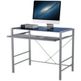 Mainstays Versatile Modern GlassTop Desk, Multiple Colors