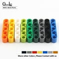 thumbnail image 3 of NEW Technical Beams Thick/Thin Bricks Parts with Alternating Holes MOC 2391 73507 71710 71708 80286 32250 Building Blocks Toys Beams Parts 03 Black Colors, 3 of 6