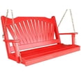 thumbnail image 1 of Yellow Pine Fan Back Style Porch Swing, 1 of 8