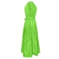 thumbnail image 5 of TAGOLD Womens Summer Dress,Plus Size Casual Dress for Womens,Women's Sleeveless Printed Camisole Long Dress Sleeveless Round Neck Dress Green M, 5 of 5