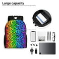 thumbnail image 6 of Honeii Multicolored Butterflies Print Laptop Backpack for Work, College, Travel, Daily Backpacks for Men Women, Sport Rucksack,Computer Bag, 6 of 8