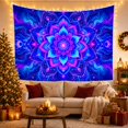 thumbnail image 3 of Floral Mandala in a Nebula with Crescent Moons, Mystical Psychedelic for Space Lovers, Celestial Wall Art, Housewarming Gift, Tapestry Wall Hanging for Bedroom and Studio, 3 of 7