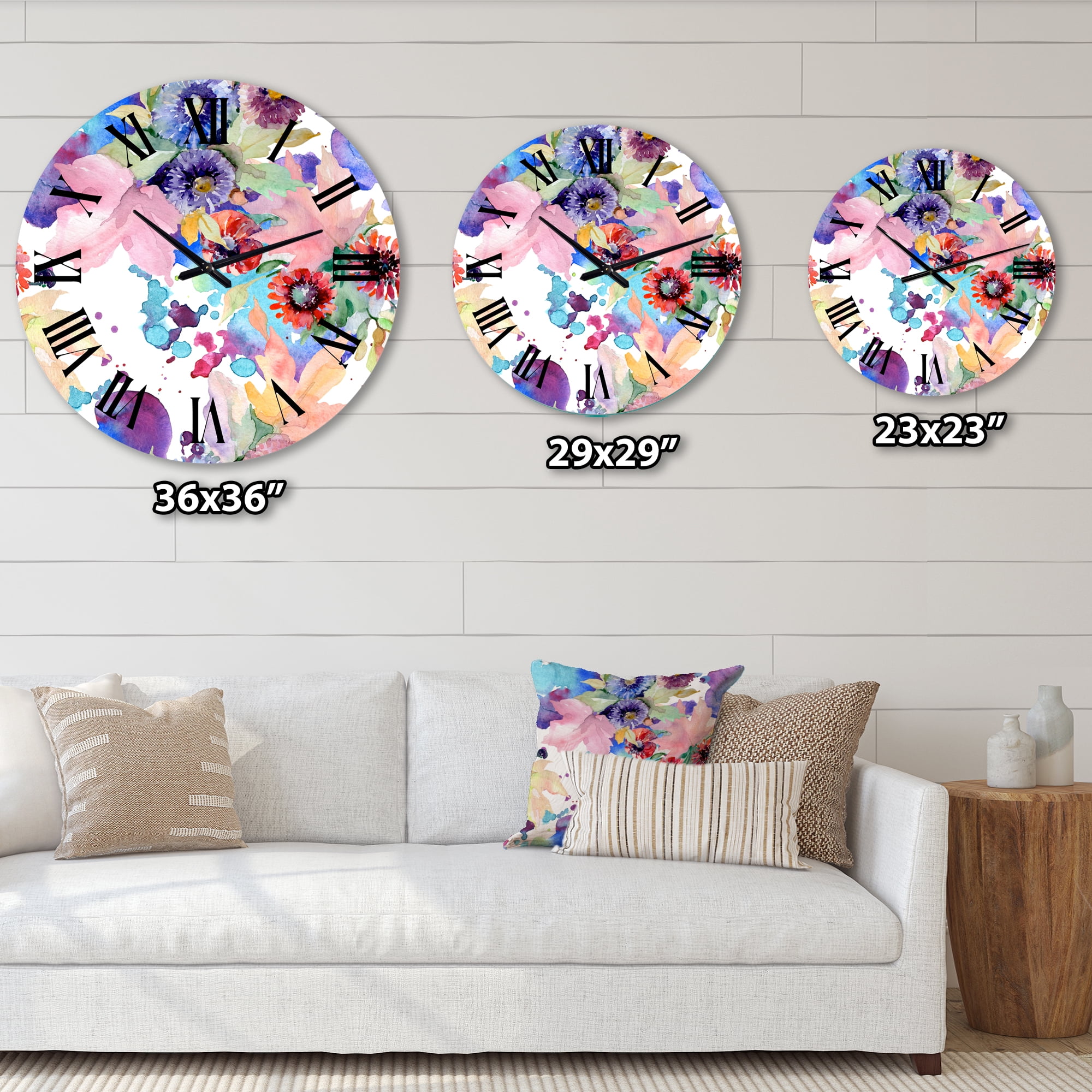 Designart 1 in Quartz Modern/Contemporary Wall Clock