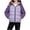 Purple, variant on ATOGUTA Girl Puffer Winter Coats Winter Coat School Snow Play Travel Kids Warm Hooded Parka With Bag Light Blue