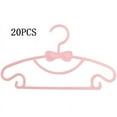 thumbnail image 2 of Perchas de plástico para niños Laklulu, perchas antideslizantes para ropa de bebé, juego de perchas para ropa de bebé, para armario, alacena, ropa (rosa, 20 piezas), 2 of 8