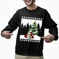 thumbnail image 2 of Christmas Sweatshirt, Dreaming of a Green Christmas Santa Golf Sweatshirt, Funny Holiday Golfer Sweatshirt, Unique Golf Lover Gift for Women & Men, 2 of 5