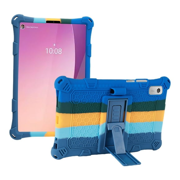 Case For Lenovo Tab M9 TB-310FU TB-310XU Kickstand Soft Silicone Kids Safe Tablet Cover Full Body Protect Funda Camo Blue M9 TB-310FU TB-310XU