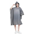 thumbnail image 2 of Heavy Duty Eva Raincoat Reusable Thickened Stormproof Adult Rain Poncho Portable Waterproof Outdoor Rain Jacket for Hiking Camping Mountaineering, AKLJWH, 2 of 7