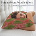 thumbnail image 5 of Tropical Palm Tree Throw Pillow Cover 12 x 20 Inch Decorative Pillow Cover Pink Green Leaves Summer Coastal Lumbar Pillowcase Seasonal Rectangle Cushion Case for Couch Sofa Bed Living Room, 5 of 9